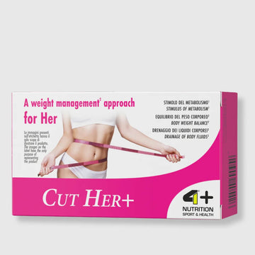 Slimming Fat Burner 4+Nutrition CUT HER+ 90 capsules *OFFER BB 04/2024*